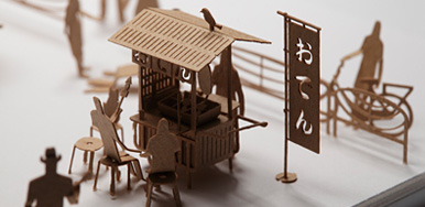 1/100 SCALE ARCHITECTURAL MODEL ACCESSORIES SERIES No. 20 Food Stall 