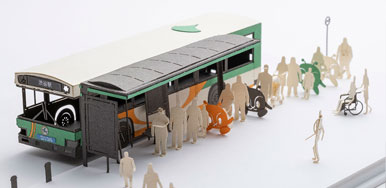 1/100建築模型用添景セット スペシャルエディション 都営バス LV290N3