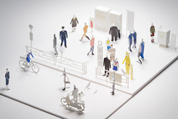 1/100 dress-up stickers for ARCHITECTURAL MODEL ACCESSORIES SERIES No. 1 Basic