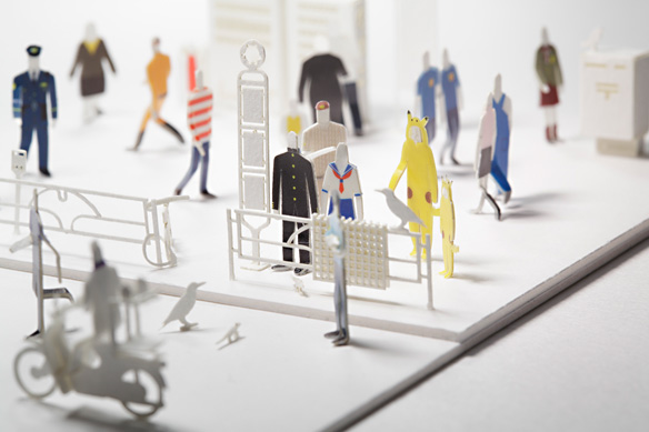 1/100 dress-up stickers for ARCHITECTURAL MODEL ACCESSORIES SERIES No. 1 Basic