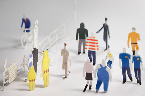 1/100 dress-up stickers for ARCHITECTURAL MODEL ACCESSORIES SERIES No. 1 Basic