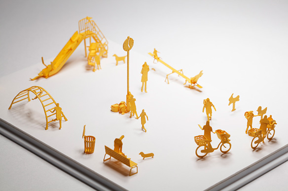 1/100 SCALE ARCHITECTURAL MODEL ACCESSORIES SERIES No. 17 Park 1 