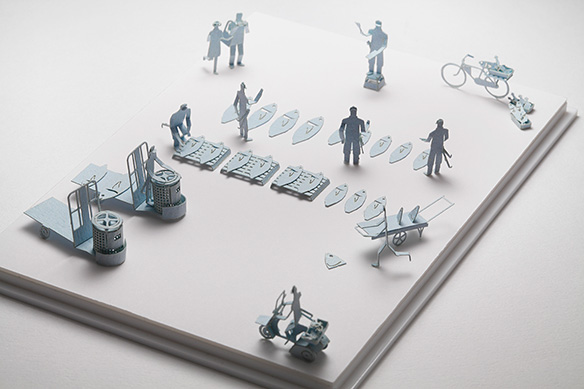 1/100 ARCHITECTURAL MODEL ACCESSORIES SERIES No.28 Tsukiji Fish Market