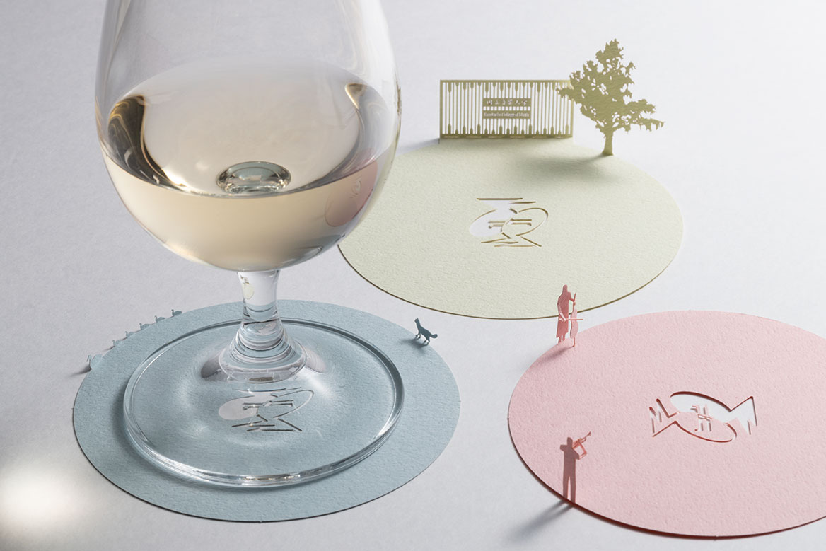 1/100 ARCHITECTURAL MODEL COASTERS KUNITACHI COLLEGE OF MUSIC 100th ANNIVERSARY EDITION