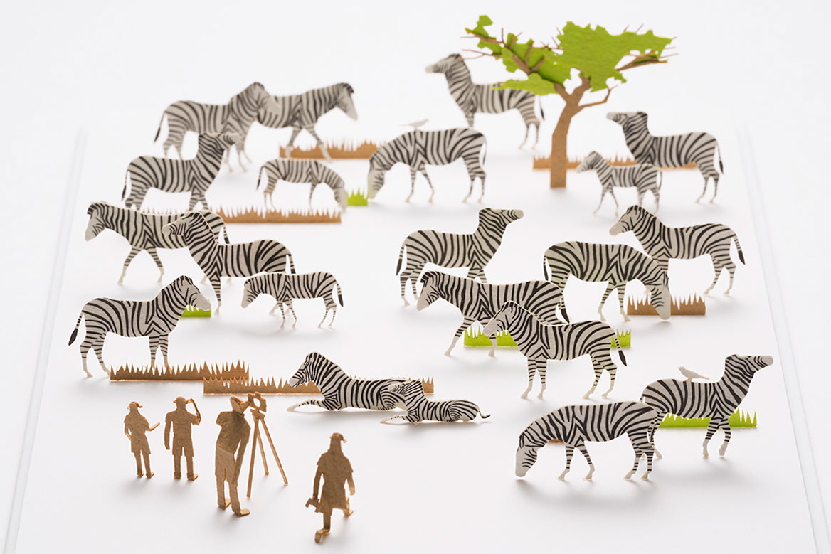 1/100 ARCHITECTURAL MODEL ACCESSORIES SERIES Special Edition Plains Zebra