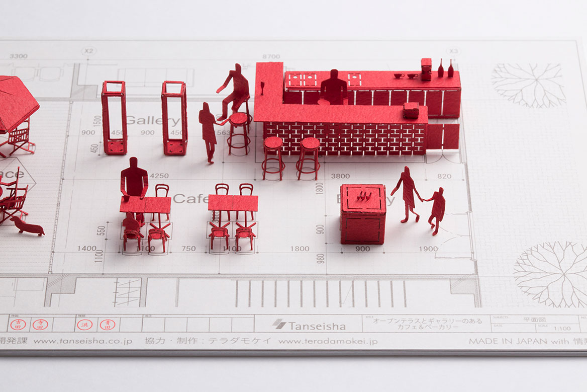 1/100建築模型用添景セット スペシャルエディション 丹青社「＜空間づくり＞の魅力を伝えたい編」